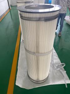 Quality 0.5um 324*660 Flange Sandblasting Dust Filter Cartridge wholesale