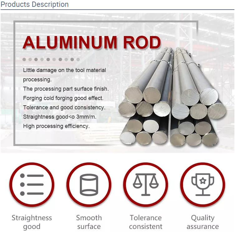 AISI 3102 3003 Aluminum Round Bar 6mm 8mm 10mm Aluminium Rod