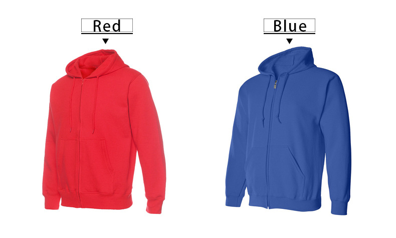 Oversized Bluzy Blank Zip 50%Polyester 50% Cotton Embroidered Slim Fit Moletons Thin Washed String Hoodies Sweatshirts