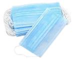 Daily Use 3 Ply Non Woven Face Mask / Disposable Blue Earloop Face Mask