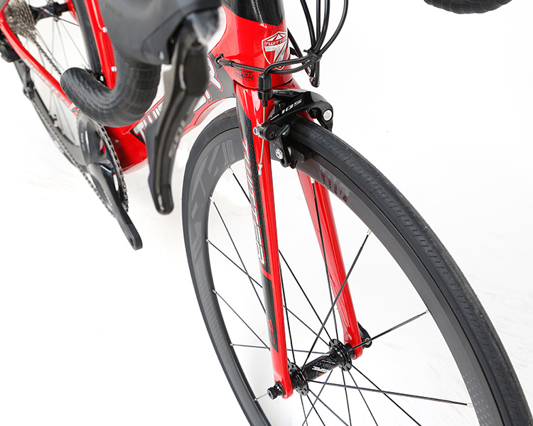 Carbon Fork Carbon Fiber Street Bike , 700C Aluminum Frame Mens Road Bike