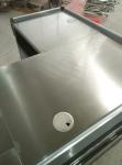 Retail Store Small Express Checkout Counter , Cash Register Table Counter Custom