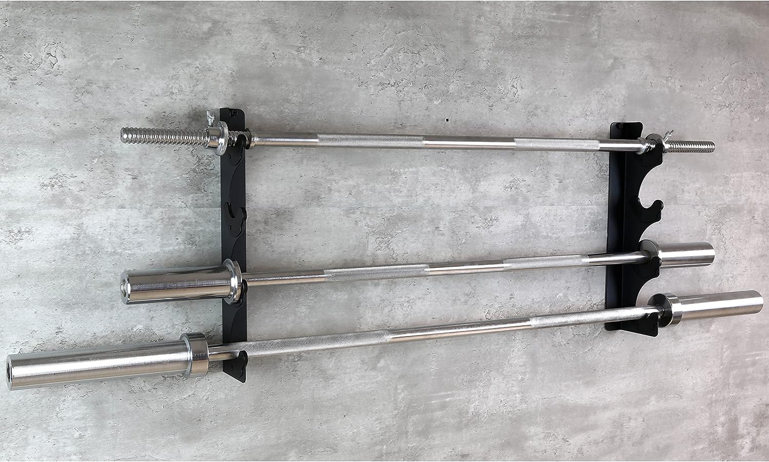 Barbells Gym Storage Bracket with Horizontal Barbell Rack 4 Bars Holder Wall Mounted