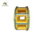 PVC Airtight Yellow 3m Dia Inflatable Water Roller / Customized Toy For Water