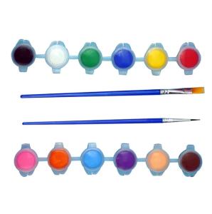 Quality DIY 12 Colors 5ml Strips Acrylic Small Paint Pots Washable For Kids Adults wholesale