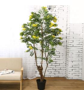 Quality Garden Landscape Artificial Potted Floor Plants Cassia Flowering Tree wholesale