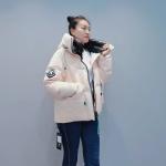 FODARLLOY F22531 Beige Ladies Warm Hooded Cotton-padded Clothes Women Slim Long