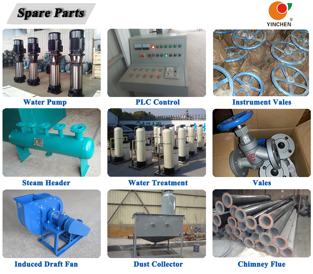 Yinchen DZH Series Fire and Water Tube Coal Wood Pellet Steam Boiler for Textile Industry