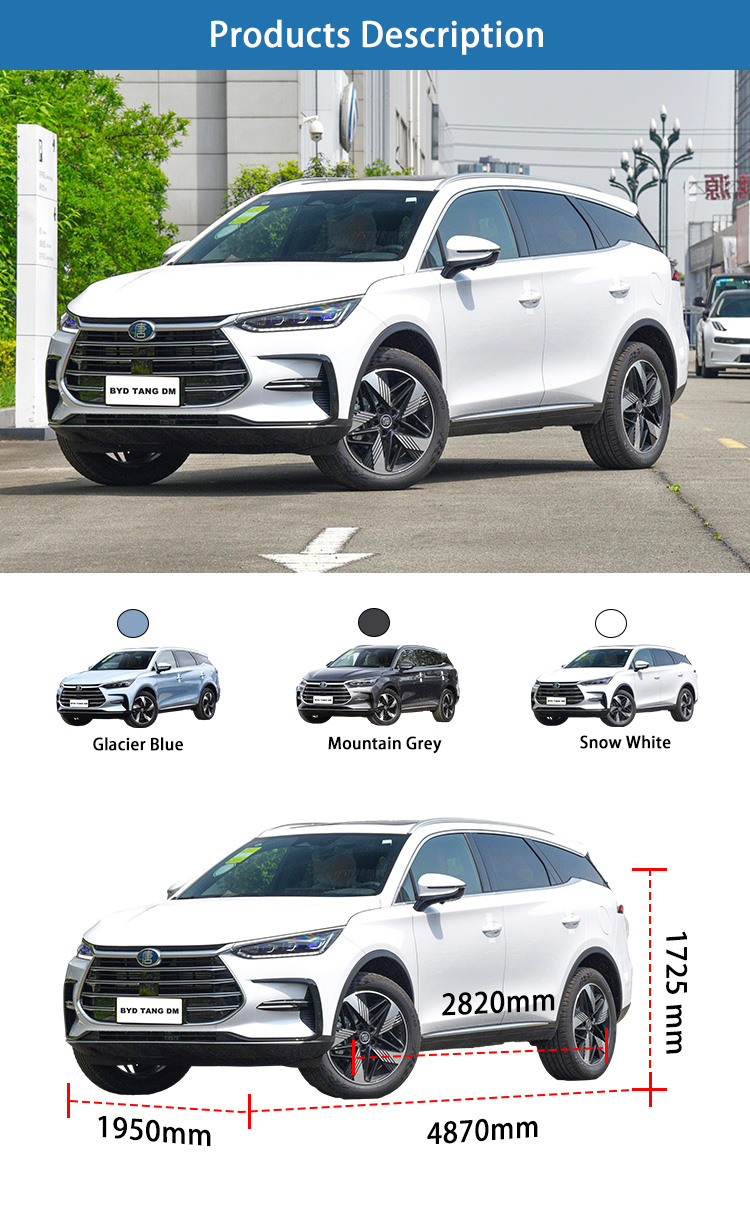 EV BYD Used Cars SUV Powerful Hybrid Car New Energy Vehicles BYD Tang