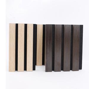 Quality Slats Laminated Pet Veneer Wood Acoustic Panels Wall Ceiling Soundproof wholesale