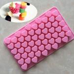 55 Cavity Mini Heart Shape Silicone Chocolate Molds
