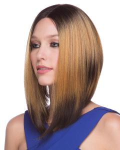 Quality Layered Short Blonde Bob Wig Heat Resistant Synthetic Hair Extensions wholesale