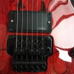 LP custom electric guitar with black floyed rose
