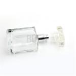 Square Transparent Glass Perfume Bottle ，Customized Empty 100ml Spray Bottles