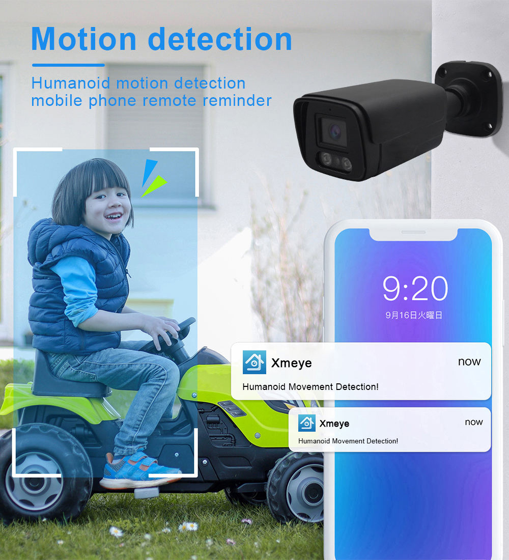 Customized 4CH 4MP IP Camera Outdoor Bullet Camera Surveillance Security POE NVR Kit