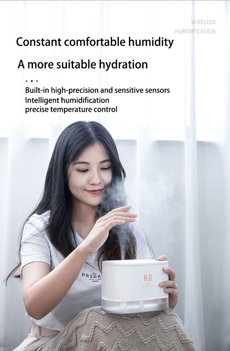Amazon hot double spray large capacity humidifier cold mist humidifier air diffuser portable desktop wireless humidifier