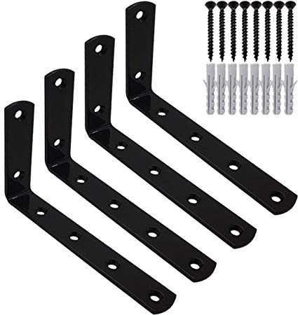 Standard L Brackets for Heavy Duty Industrial Forged Steel Iron Floating Shelves