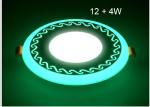Led Round Ceiling Light Blue + White , Commercial Ceiling Lights For Shopping