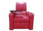 Modern Red Leather Home Theater Seating Electric Recliner Lounge Sofa