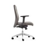 Modern Home Cow Leather Office Swivel Chair Pvc Upholstery