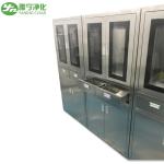 Stainless Steel Hospital Cabinets With Drawer , Operating Room Storage Cabinets