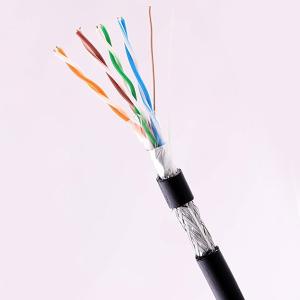 Quality Outdoor PVC+PE SFTP CAT6 Cable 1000FT 23AWG Solid Copper High Speed Ethernet Cable wholesale