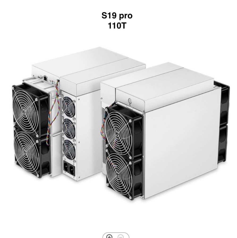 BTC BCH BSV Bitmain Antminer S19 PRO 110T 3250w Bitcoin Mining