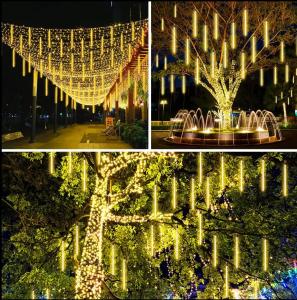Quality Waterproof Holiday Decoration Light 30cm / 50cm / 80cm Meteor Shower Christmas Lights wholesale