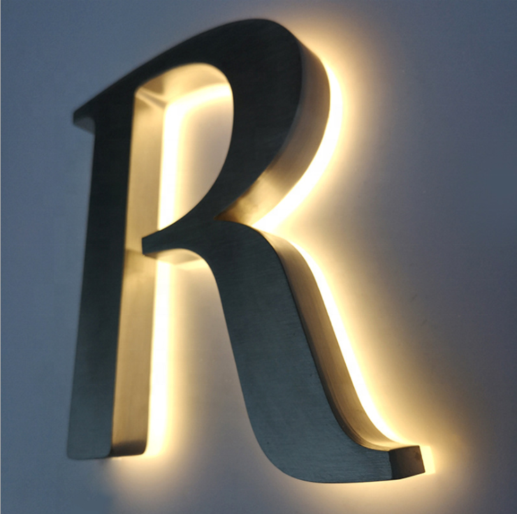 Custom Outdoor high-brightness acrylic backlit led letter electronic sign