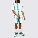 Flexible Casual Two Piece Suit Short Sleeve Digital Printing