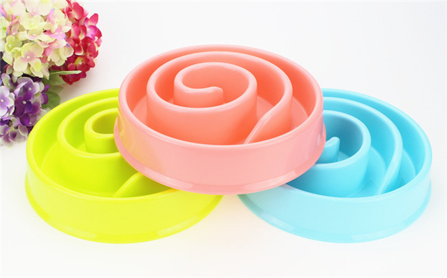 Chock Preventing Pet Feeder Bowl Puppy 190g Dog Feeding Bowl