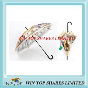 Quality Digital Rotary Printing Steel Auto Straight Umbrella wholesale