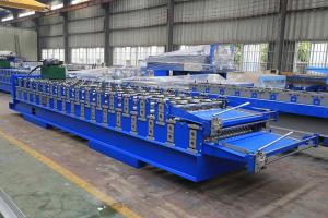 Quality Roof Panel Double Layer Roll Forming Machine , Roof Tile Manufacturing Machine wholesale