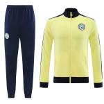 Yellow Quick Dry Football Jersey Tracksuit Polyester Soccer Training Suit