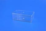 PE Clear Square Storage Bins . Food Grade Square Plastic Storage Containers
