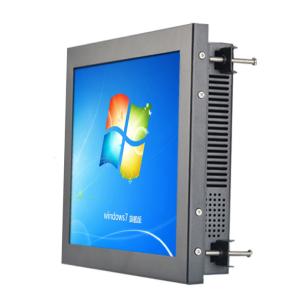 China Industrial High Brightness Metal 12 Inch TFT LCD Dustproof Outdoor Resistive Touch Screen Open Frame Monitor on sale