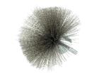 25mm OD Solid Shank Stainless Steel Circular Flared End Brush for Rust Paint