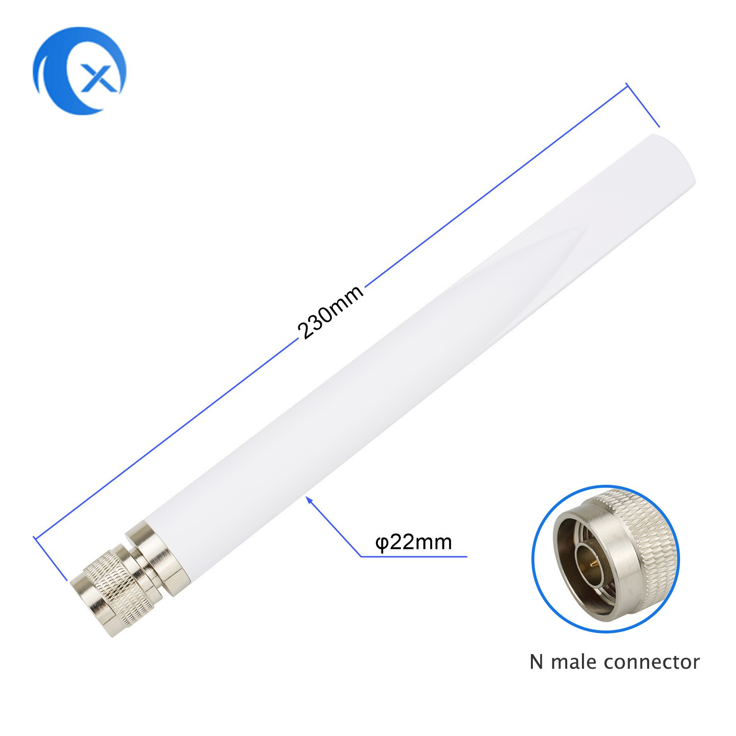 Outdoor IP67 5dBi 2.4 Ghz High Gain Omni Antenna N Male Linear