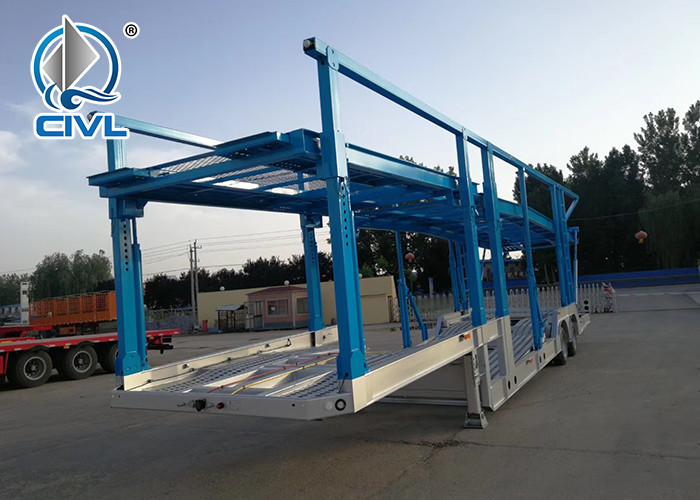 CIVL 15m Vehicle Transport Semi Trailer Trucks Car Carrier Truck Trailer With FUWA Axles