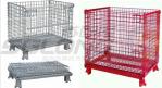 Fully Collapsible Wire Container Storage Cages Industrial Metal Baskets