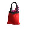 Buy cheap Red Canvas Shopper Bag Metal Buttons Closure Nylon Tape handle from wholesalers