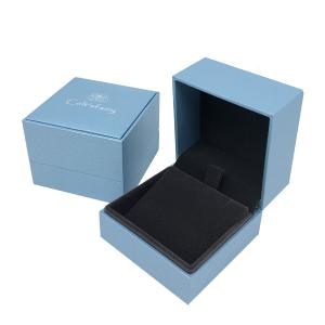Quality Light Blue Bracelet Necklace Ring Velvet Jewelry Box wholesale