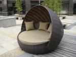 Outdoor Rattan Furniture , Aluminium Frame Resin Wicker Daybed