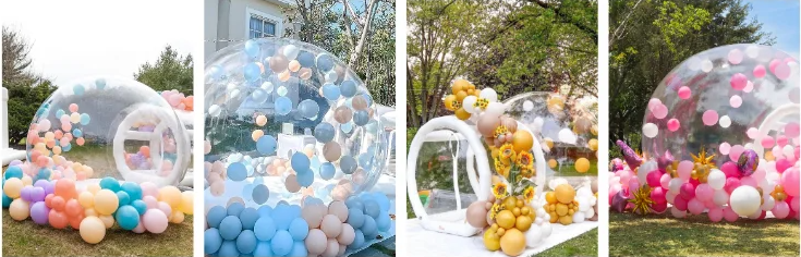 Party Fun House Giant Clear Inflatable Crystal Igloo Dome Balloons Bubble Tent Transparent