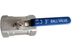 2'' 304 stainless steel thread ball valve