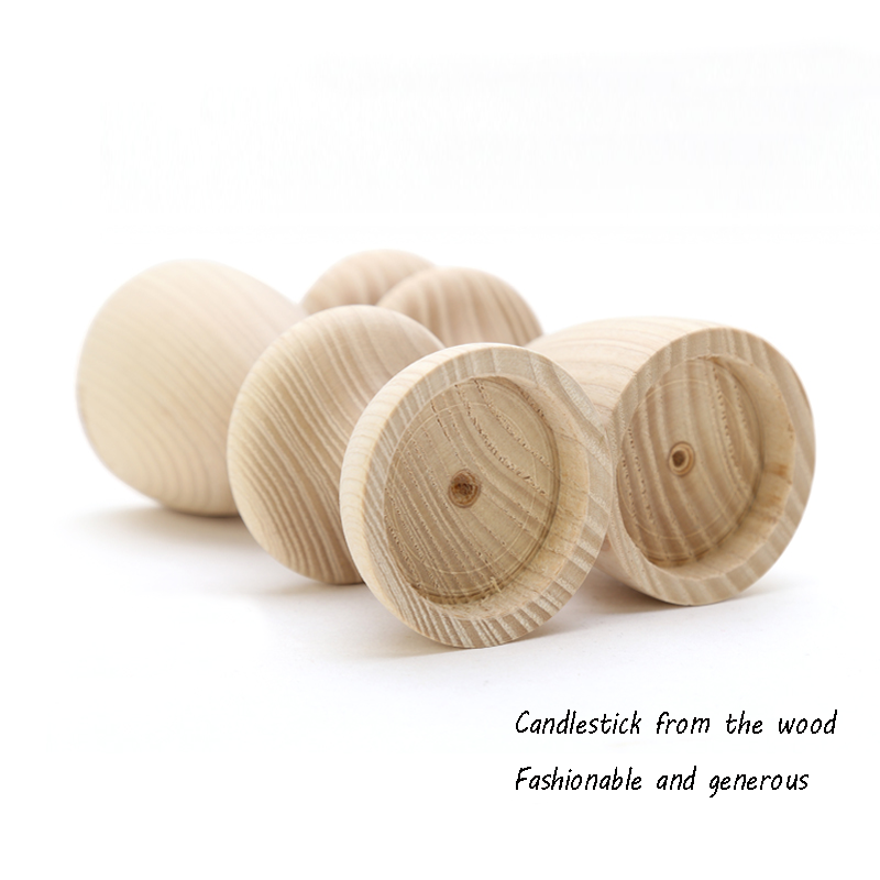 Decoration Ash Wood Candle stick/ Natural Wood Candle Holder