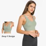 Active Stretch Womens Sports Bra Padded Fitness Top Cross Back Sexy Yoga Bra