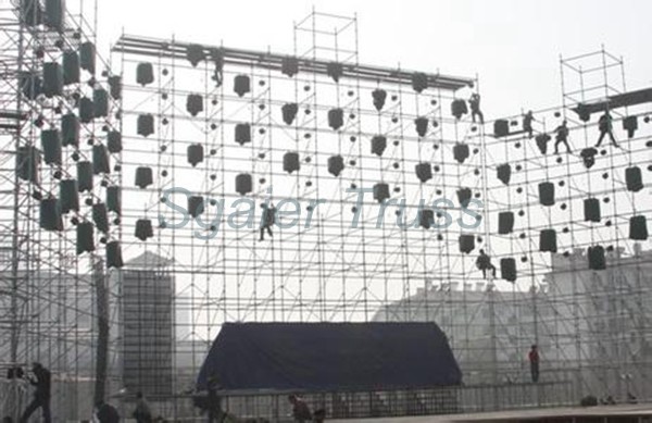 2m Aluminium Mobile Scaffold Hot DIP Steel Speaker Layer Truss