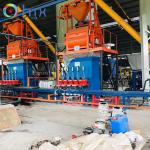 Motor Automatic Wet Cast Dosing System Kerb Stone Manufacturing Machine