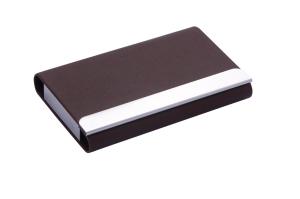Quality Elegant Metal Frame Name Card Holder With Snap Closure Capacity Of 50 Business Cards wholesale
